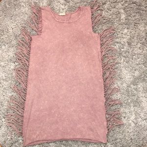 Pink PPLA Fringe Dress